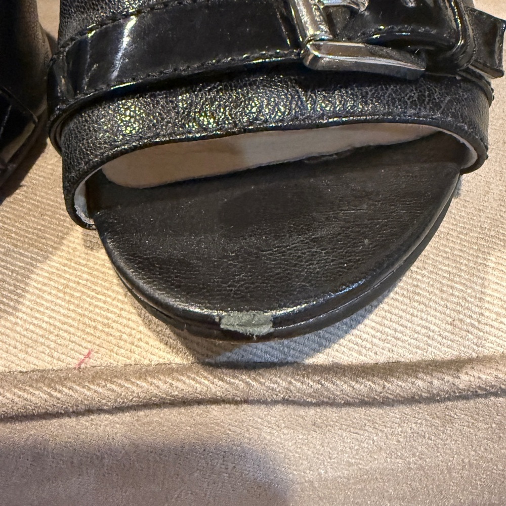Michael Kors Black wedges with Silver Zipper - Picture 9 of 9